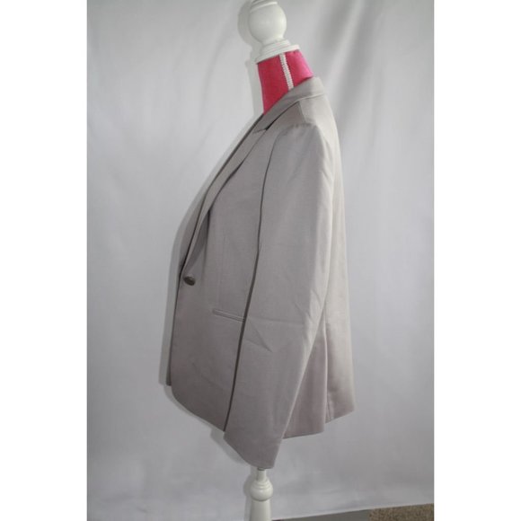 Tahari Arthur S. Levine Blazer Silver Women Size 12 - Picture 4 of 5
